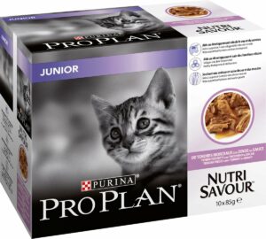 Pro Plan Kat Junior Nutrisavour - Kattenvoer Kalkoen - 10 x 85 g
