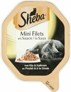 Sheba Mini Filets in Saus Kuipje - Kip & Kalkoen - Kattenvoer - 22 x 85g